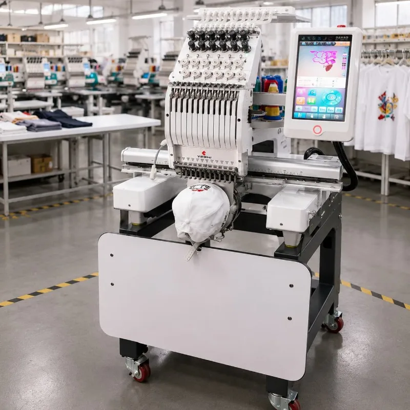 Affordable Embroidery Machine Single Head 15 Needle New Arrival Customized Patch Embroidery Logo Embroidery