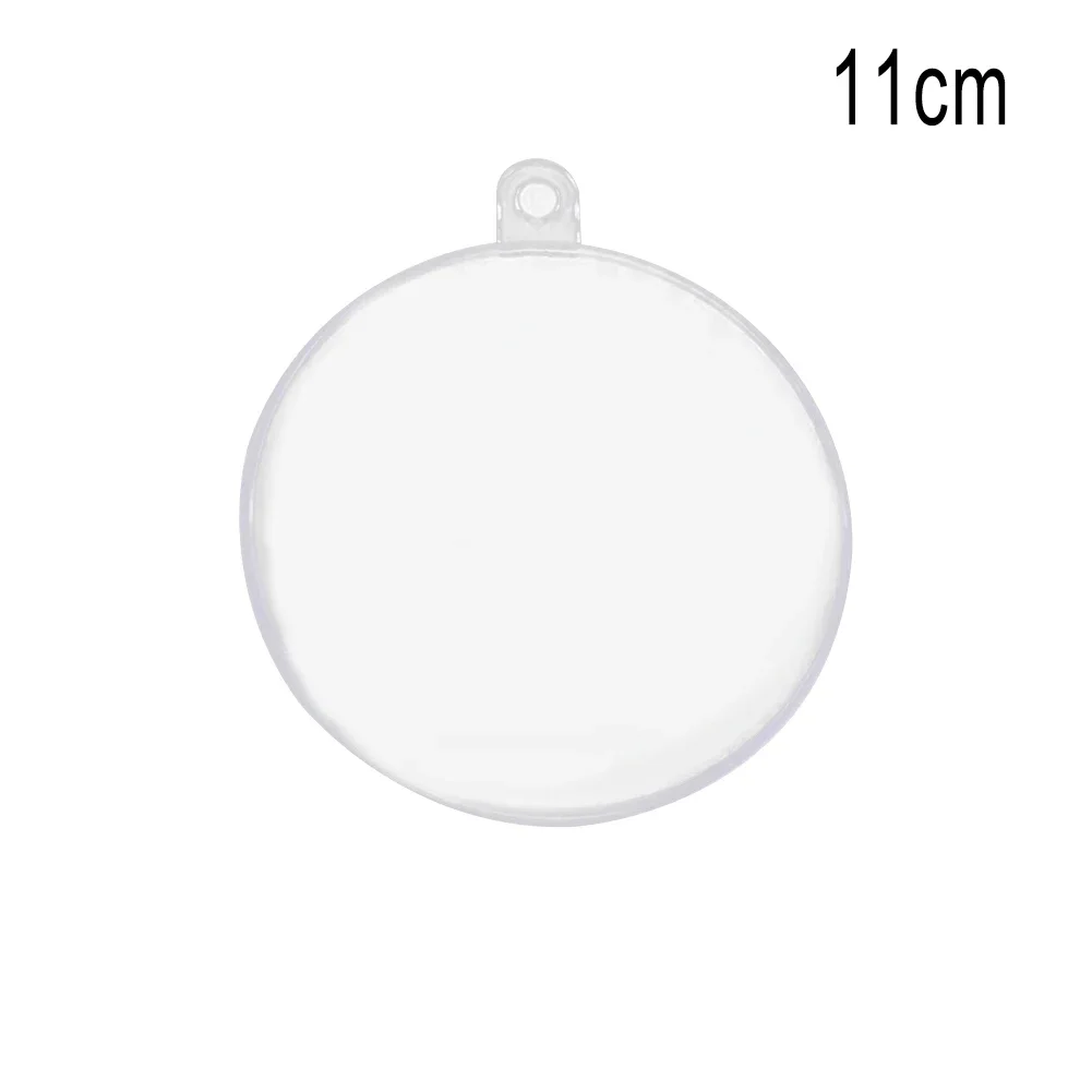 Marca nova bola de natal decoração de natal compras 11cm transparente 12cm 14cm 16cm doces chocolates árvore de natal
