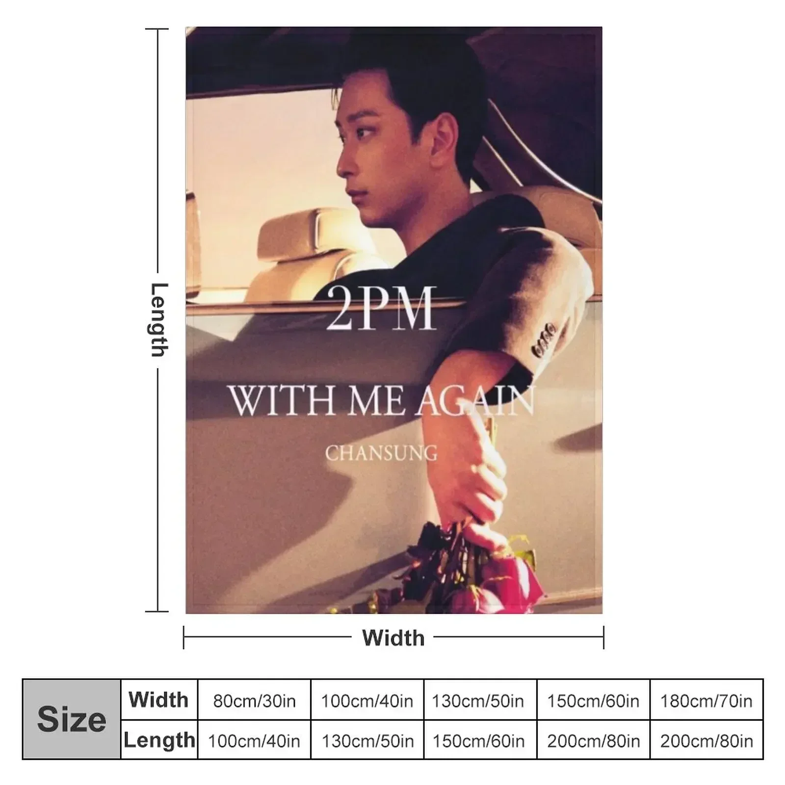 2PM With Me Again - CHANSUNG Throw Blanket Thin Hair Loose Personalized Gift Blankets
