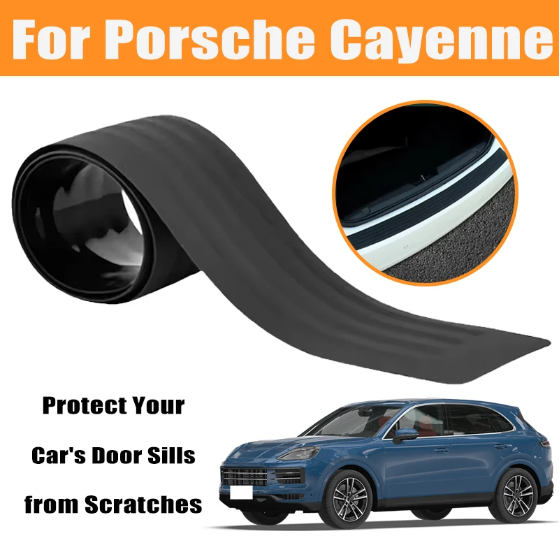 

Universal Anti-scratch Car Trunk Door Sill Plate Protector For Porsche Cayenne Macan 718 911 Panamera Taycan Boxster Cayman