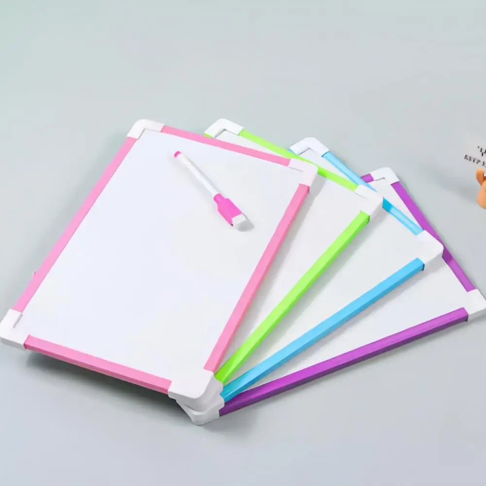 Conjunto de quadro branco magnético de cozinha com corda suspensa, estrutura de pvc, superfície de escrita suave, inclui caneta 2 para casa