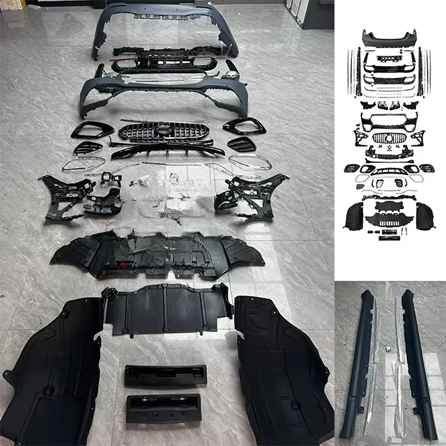 Suitable for Benzz S-Class 21-23 Models W223 Upgrade S63 AMG Front and Rear Bumper Side Skirt Exterior Surround Body Kit
