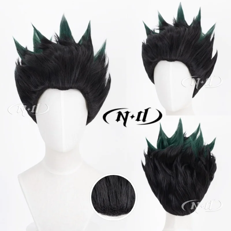 ND Gon Freecss Cosplay Perucas Peruca Hunterpedia Anime Cosplay Perucas de Cabelo para Fantasia de Halloween Festa Temática Comic Con Coser