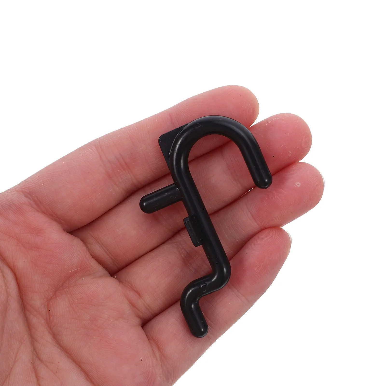 

100Pcs Pegboard Hooks Black - Multipurpose Wall Mount Tool Hanger for Kitchen Garage Workshop Storage - Heavy Duty Plastic Peg