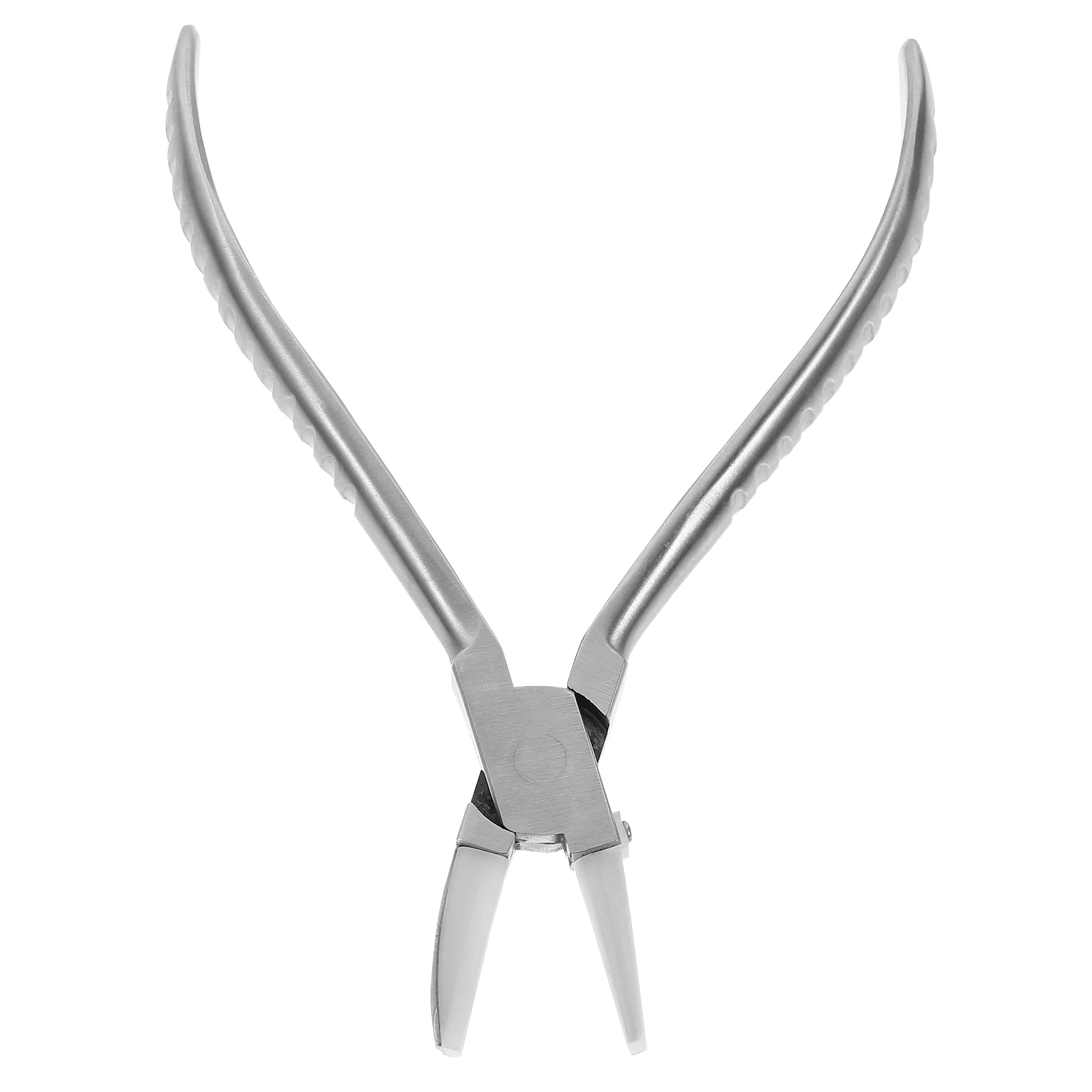 1 pz pinza per la regolazione del tempio ganascia piatta in acciaio inossidabile argento strumento di riparazione del telaio degli occhiali riparazione multifunzionale dei gioielli