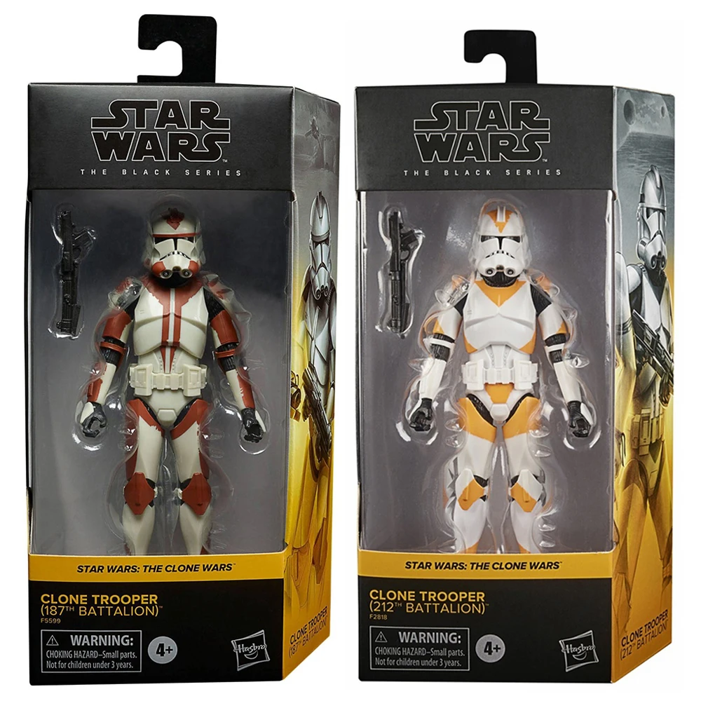 

[В наличии] Hasbro Star Wars The Black Series Clone Trooper (187-й и 212-й батальон) 15 см фигурка экшн-фигурки модель подарочные игрушки