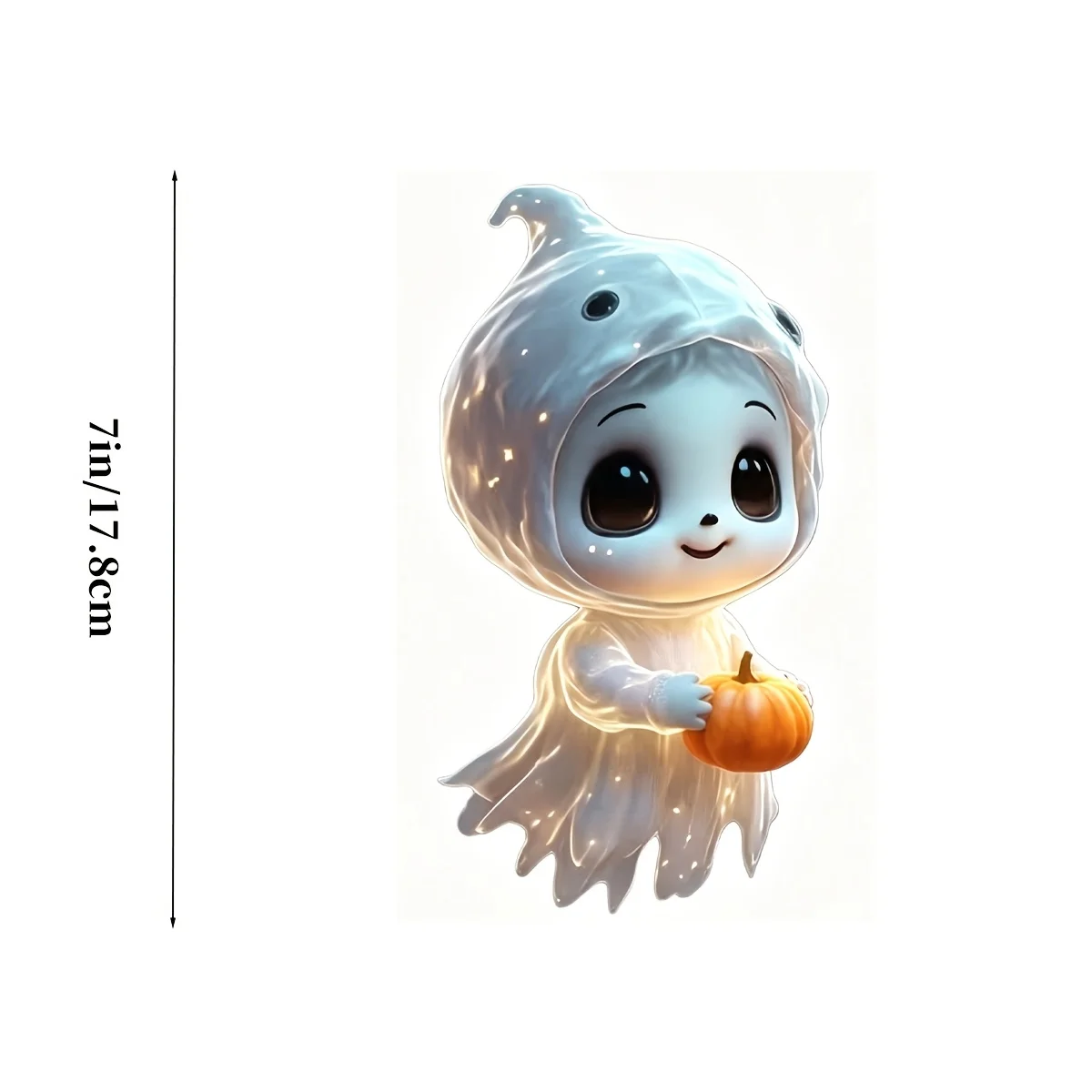 1pc Glass Texture Halloween Vinyl Sticker, Car Decal for Laptop Water Bottle Truck Phone Motorcycle Window Wall Cup