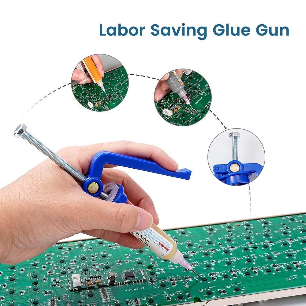 Effortless Solder Paste Glue Gun Extruder Circuit Board Repair Solder Paste Booster UV Glue Gun Booster Soldering Accessories