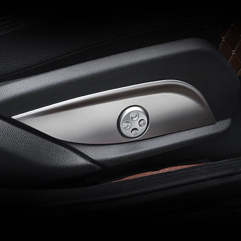 Seat Adjustment Panel Decoration Cover Trim For Mercedes Benz C E Class W205 W213 GLC X253 2015-2018 Car Styling Interior