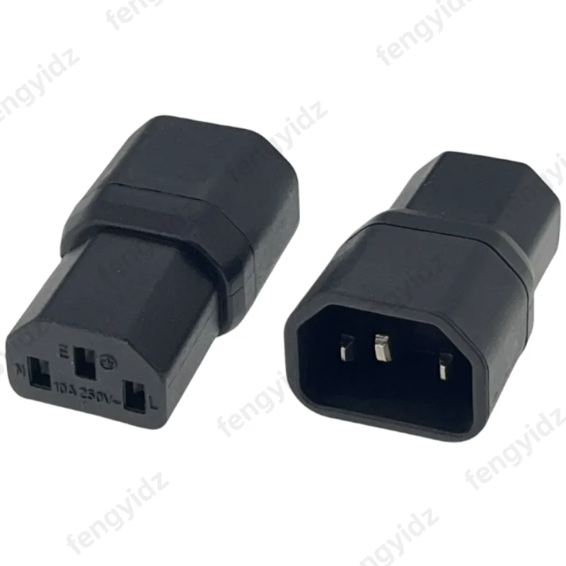 1PC C13 To C14 Adapter,AC Plug Adapter Male Female,Straight IEC Female Power Kettle Lead,IEC 60320+320 Converter,AC Wall Adapter