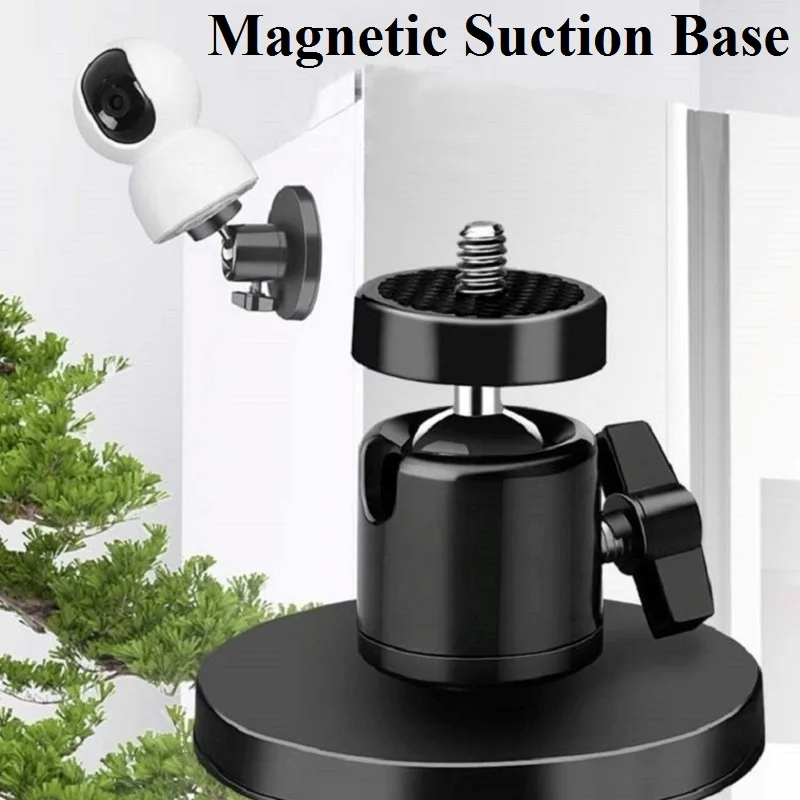 Soporte de succión magnética para cámara CCTV, soporte de Base para cámara, realiza 3kg, atracción magnética, ventosa magnética, rotación de 360 grados