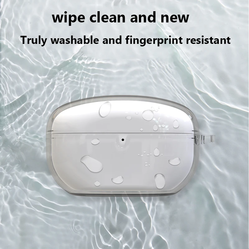 أغطية سماعات أذن من البولي يوريثان مع سلسلة مفاتيح ، حافظة مقاومة للصدمات ، جلود شفافة ، تناسب WF-1000XM5