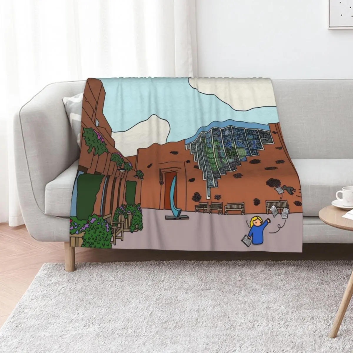 Robinson College - Strugletown || Cambridge struggles Throw Blanket funny gift Beach For Sofa Thin Baby Thins Heavy Blankets