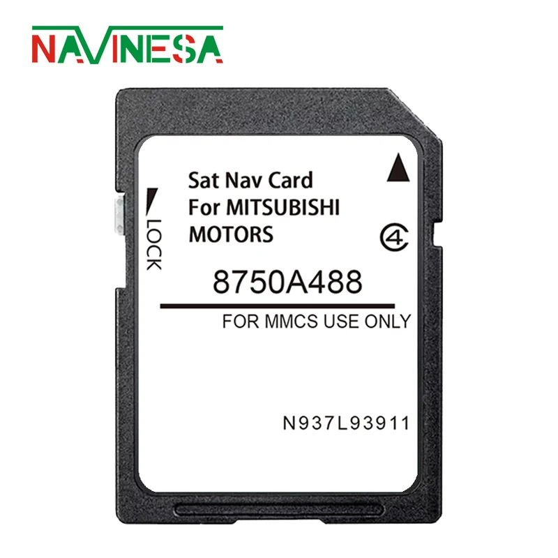 Sat Nav Navigation SD Card Europe UK for GPS Device for Mitsubishi Outlander 2015MY Since 2014 Free Shipping MMCS 16GB