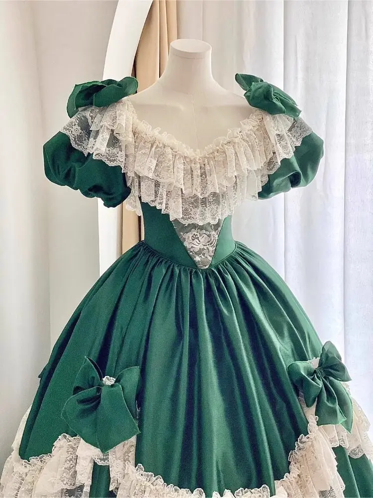 Vestidos de noche victorianos históricos estilo Lolita de la Guerra Civil, elegantes vestidos de novia, vestidos de princesa vintage, vestidos de noche góticos