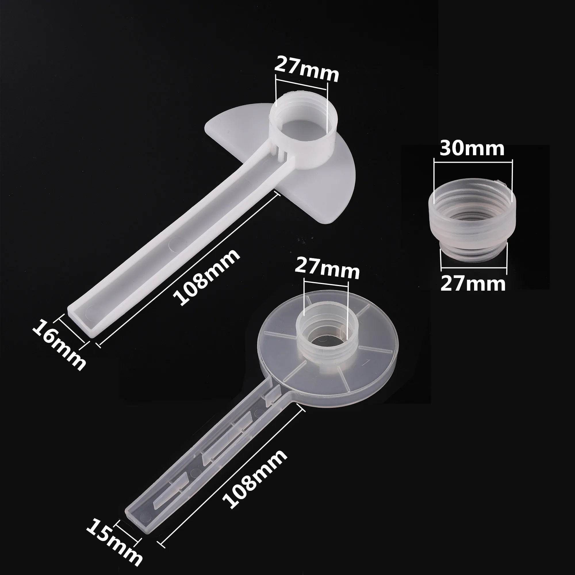 5 Pcs Beekeeper Bee Feeder Plastic Beekeeping Water Feeder Garden Bee Waterer 27/30mm Adapter Easy Clean Hive Beekeeping Tools