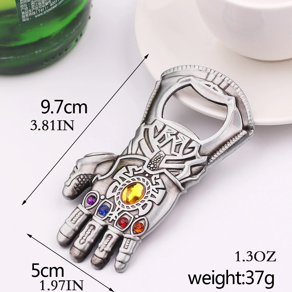 Thanos Infinity Gauntlet Keychain, Key Ring, Portable Beer Bottle Opener, Car Keys, Toy Pendant, Gift for Friends