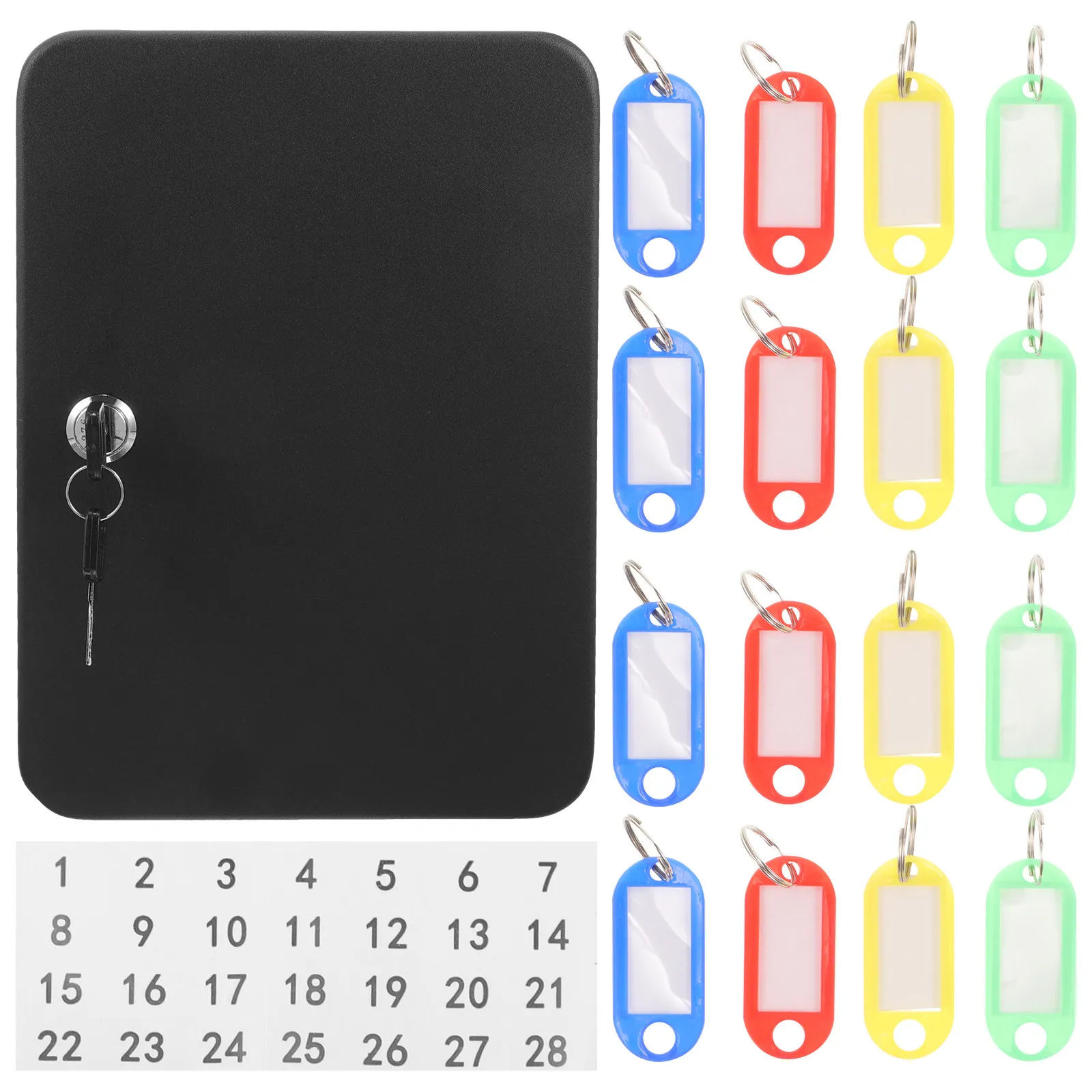 1Set Heavy Duty Iron Keys Box Wall Mount Key Holder for Secure Key Management Spacious Slot Design Keys Storage Box Organizer