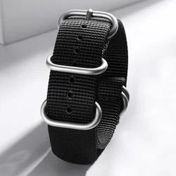 ADDIESDIVE NEW 20mm 22mm Nylon Strap Nylon Watch Braided Straps Universal Replacement Bracelet Men's watches accessories