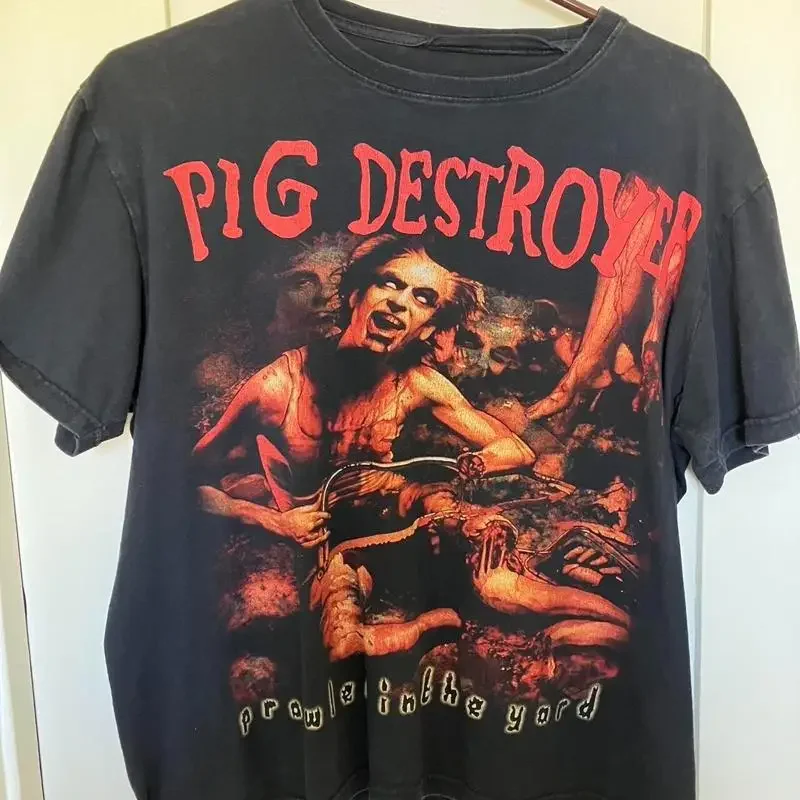 Remake pig destroyer hard core band short sleeve shirt KV26626