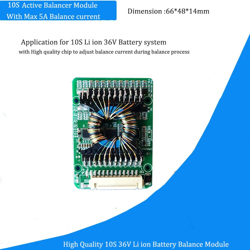 Aktywny balanser lub korektor 10S Moduł balansu akumulatora litowo-jonowego 36 V z prądem 5 A, wysoka jakość