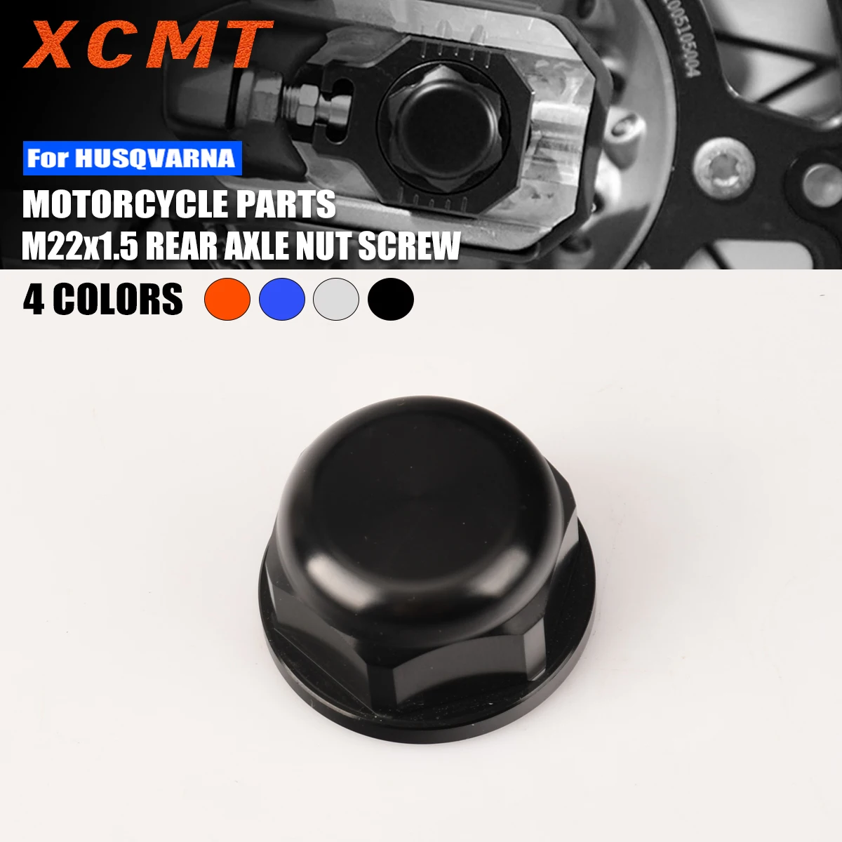 porca-de-eixo-traseiro-cnc-m22x15-para-motores-husqvarna-tc-tx-fc-fx-te-fe-150-501-2023-2024