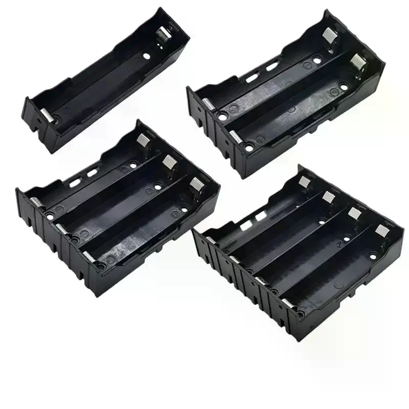 1Pcs 18650 Parallel Battery Box Shell 18650 Parallel 1/2/3/4 Slot Battery Holder Storage Box Case DIY Accessories