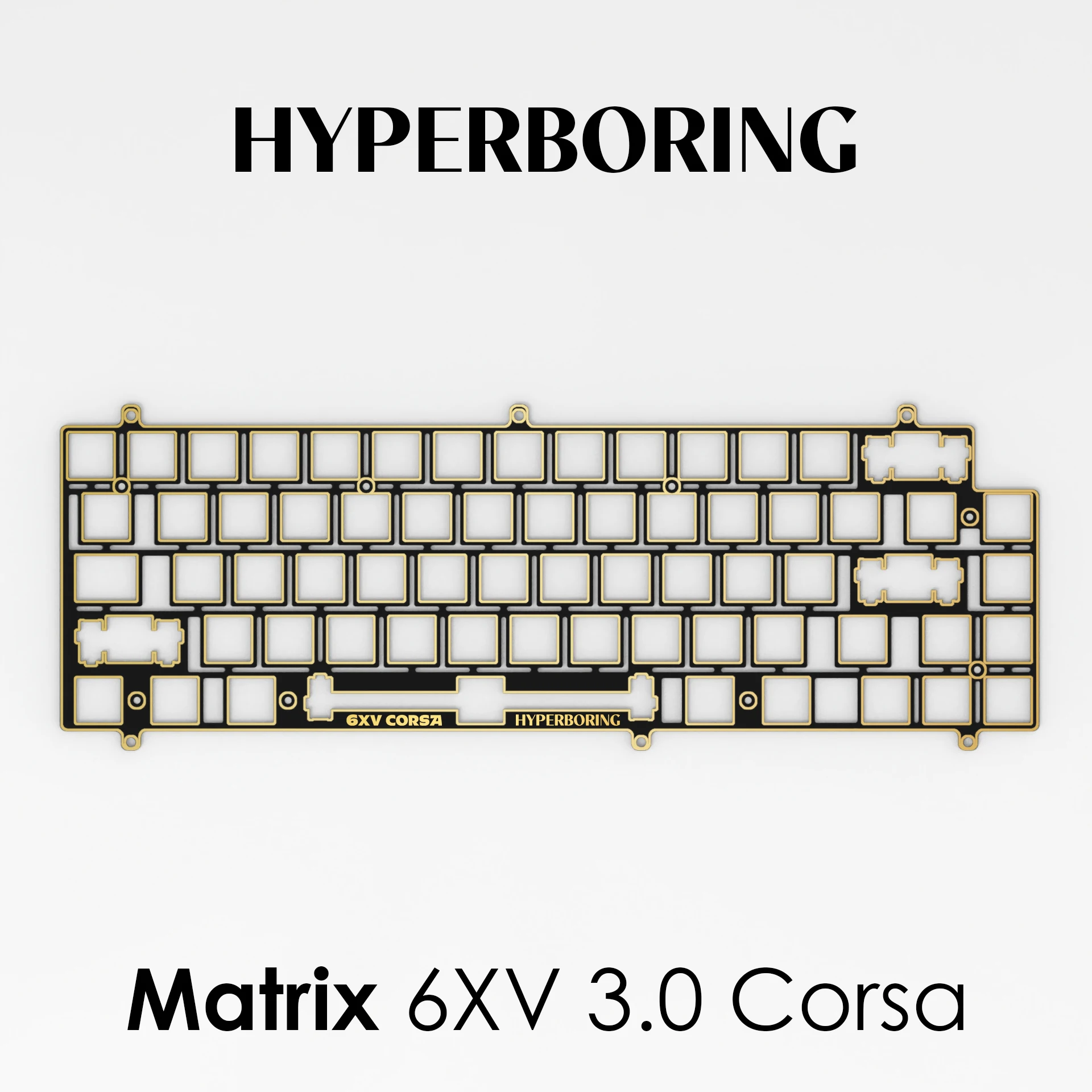 

FOR-Matrix 6XV 3.0 Corsa 65 Customized Mechanical Keyboard Accessories PC POM FR4 Positioning Plate