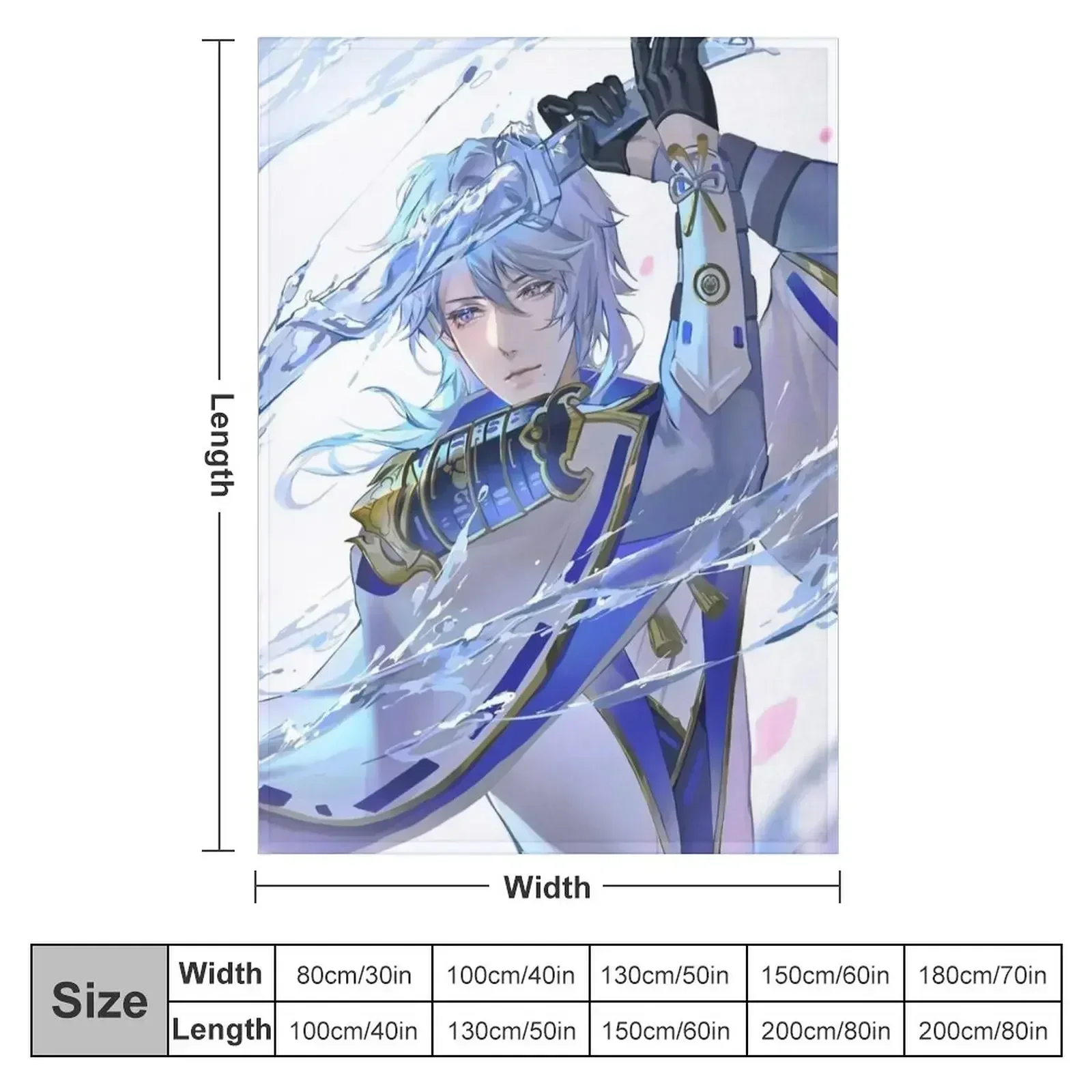 Kamisato Ayato Throw Blanket Extra Large Throw Summer Travel Luxury For Decorative Sofa Heavy Blankets