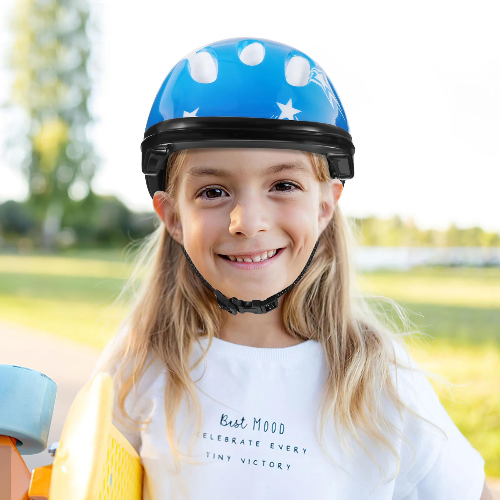 Kids Toddler Adjustable Size Scooter Bike Safety Protection Cycling Skateboarding Skating Star Design Comfortable