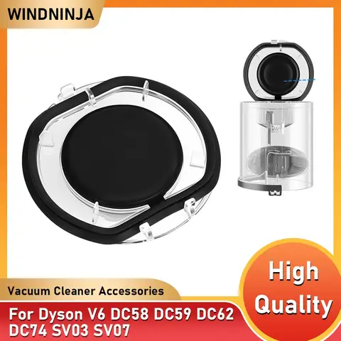 Dust Bin Lid Bucket Bottom Cover For Dyson V6 DC58 DC59 DC62 DC74 SV03 SV07 Vacuum Cleaner Dust Collection Parts Bottom Cover