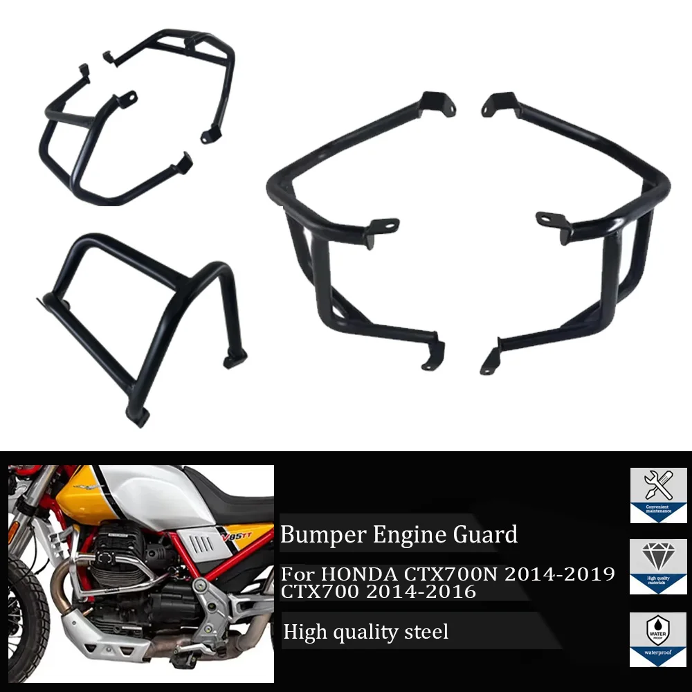 

For GUZZI V85TT V85 TT 2019 2020 2021 Motorcycle Engine Guard Highway Crash Bar Buffer Fairing Frame Fuel Tank Protection Bumper