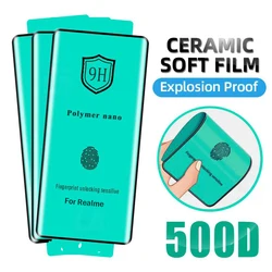 2-4Piece Explosion-proof Ceramic Soft Film For Realme 14 13 12 11 10 Pro Plus 9H Full Curved Edge Screen Protector Not Glass