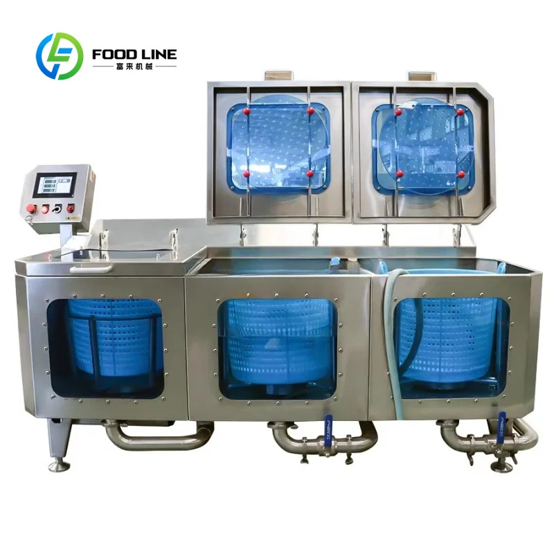 Customized Automatic Ozone Bubble Vegetable and Fruit Washing Machine Commercial Salad Leafy Vegetable Cleaner Cleaning