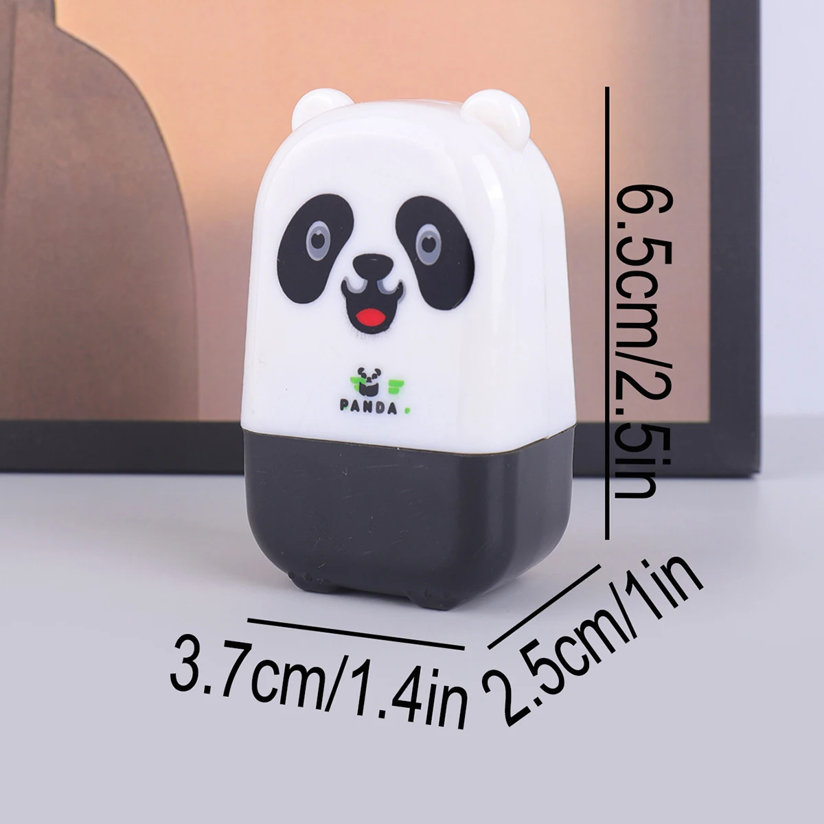 Cute Animal Roller Privacy Stamp - Panda Hippo Tiger Security Inkless Stamp for Identity Protection, Mail, Documents, Office Use
