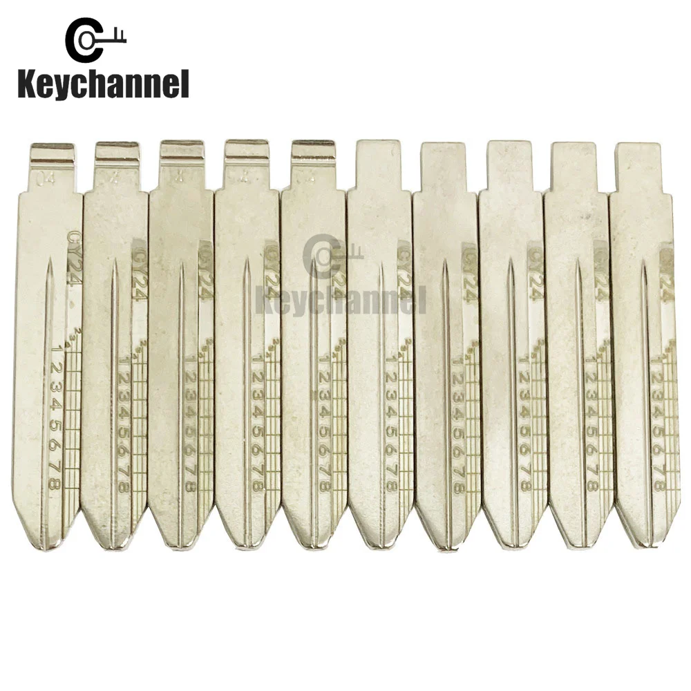 5PCS Lishi CY24 #04 Engraved Line Key Blade Scale Shearing Teeth Cutting Key Blank Clipper Key Blade  For Chrysler/300C/Dodge