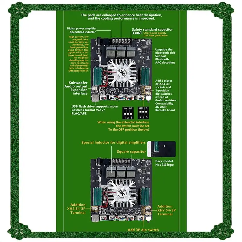 تسليم 24 ساعة ZK-HT21 مضخم الطاقة الرقمي 160Wx2 + 220W بلوتوث 2.1 قناة TDA7498E وحدة APP التحكم في الطاقة الصوتية أ