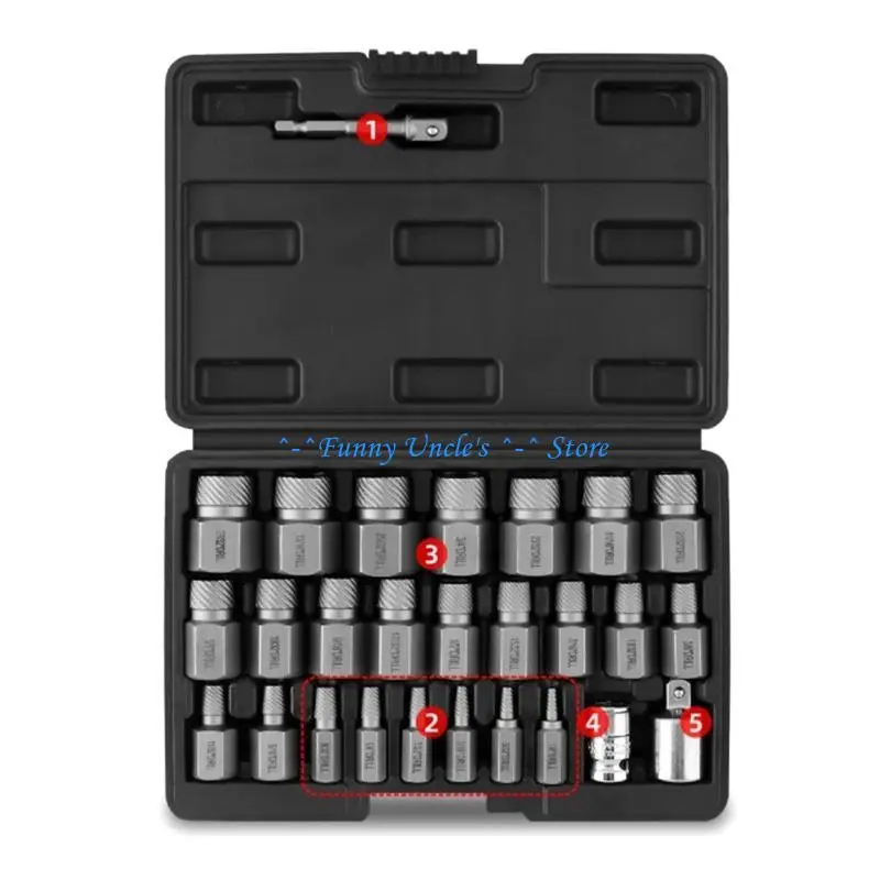 

E7cd Easy Out Extractor Extractor для ржавых сломанных или разрезанных винтов портативная конструкция