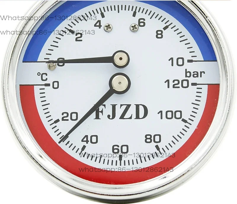 Axial temperature and integrated WY-60Z floor heating, water meter 16 bar air pressure gauge