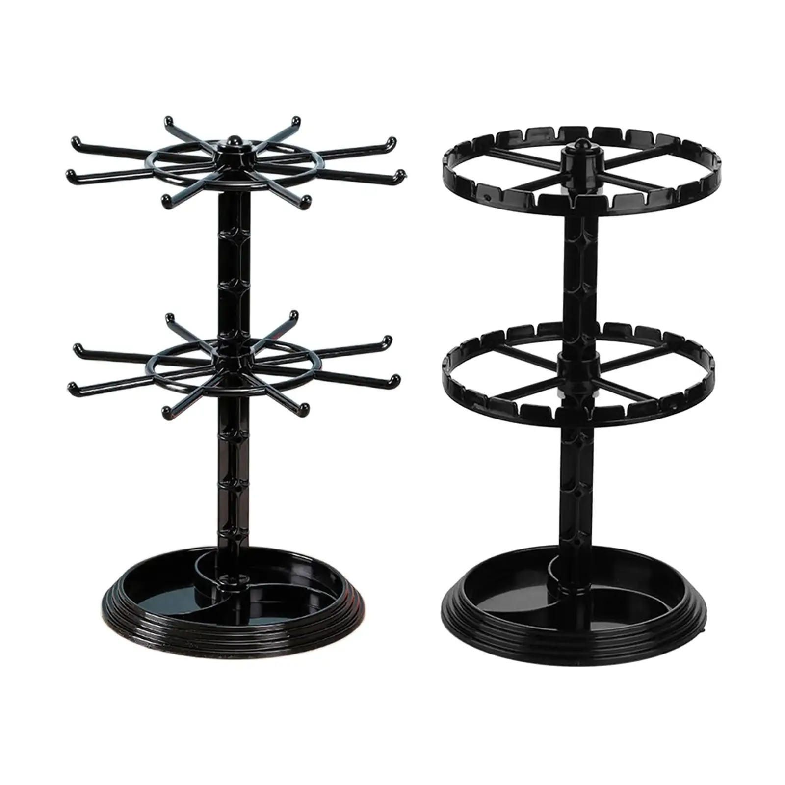 2 Tier Earring Organizer Hanging Rack Rotating for Anklets Ear Stud Showcase