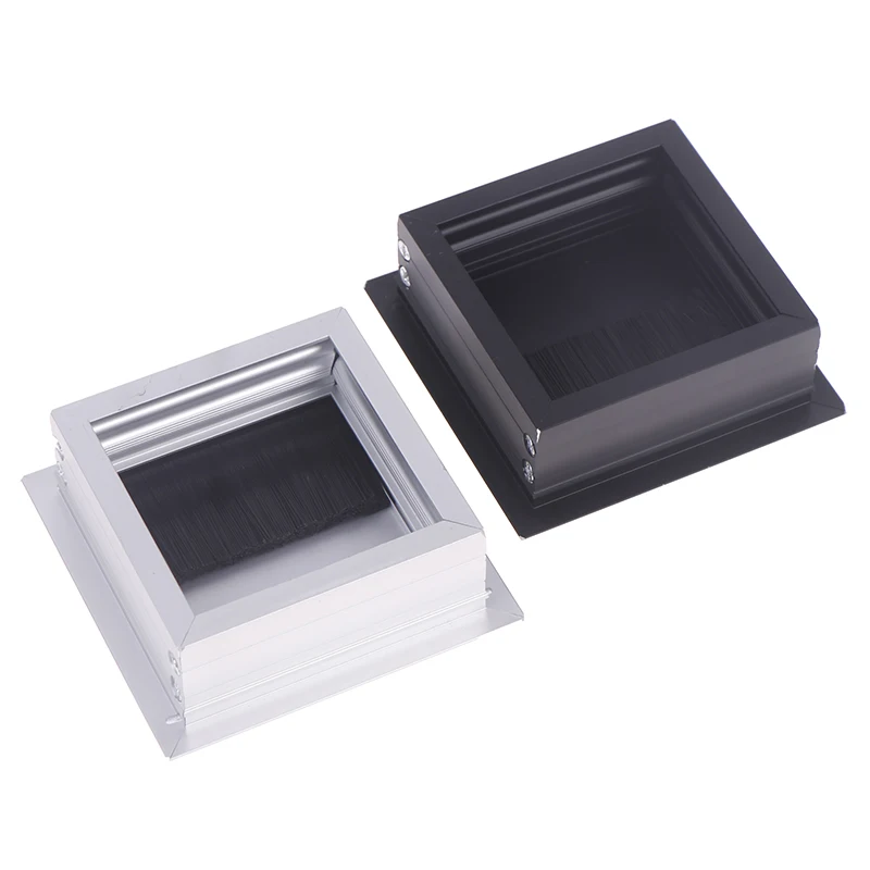 Premium Desk Cable Organizer, 80x80MM Cord Grommet & Line Outlet Port, Wire Threading Box Hole Cover