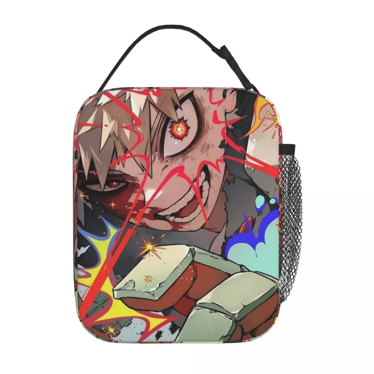 أكياس الغداء المعزولة من كاتسوكي باكوغو، حاوية وجبة كبيرة، حقيبة حرارية، صندوق الغداء، حقيبة طعام للسفر والمكتب