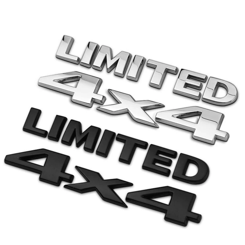 3D Metal Car Trunk Badge Stickers For 4X4 Limited Letters Emblem Logo 2006 2011 Accessories