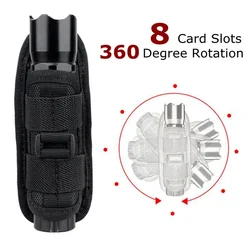 Funda táctica Molle para linterna nailon caza exteriores