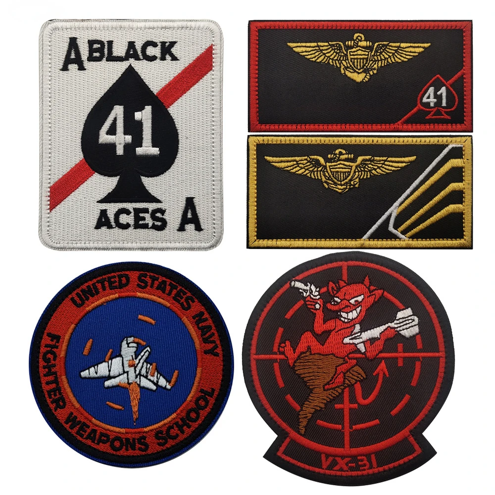 Academic Squadron Badge for Top Gun Flight Test MAVERICK Ranger Patch Tomcat Fighter Weapon School Jacket