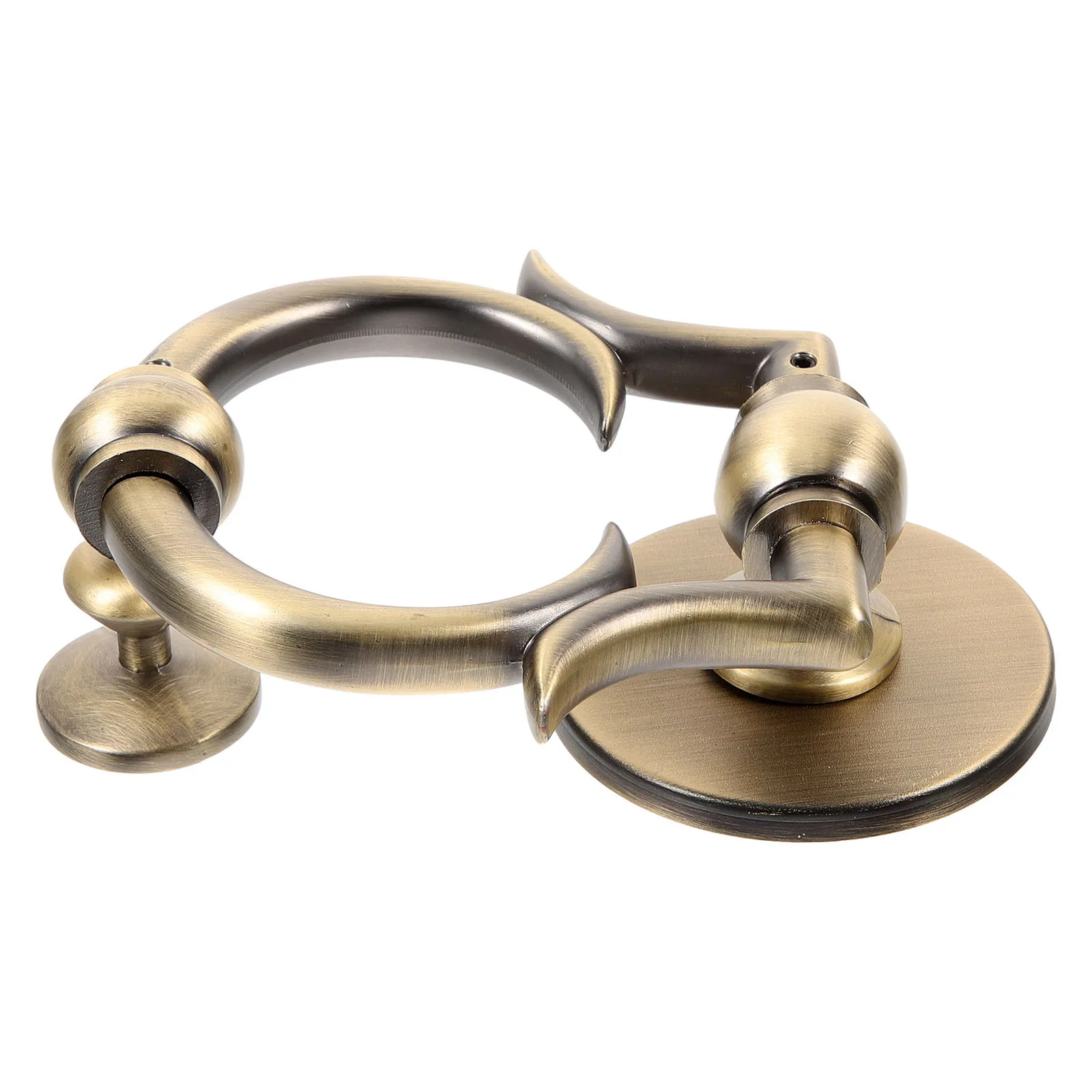 

Zinc Alloy Knocker European Style Simple Design Rust Resistant Durable Front Door Hardware Accessory Decorative Door