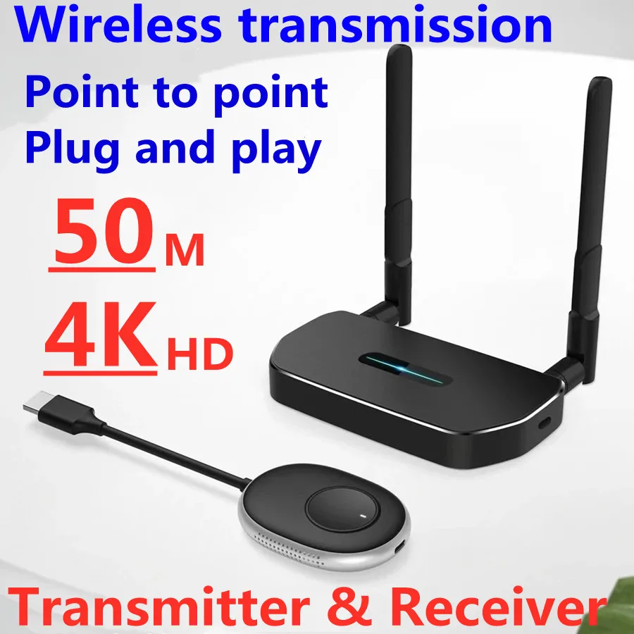 New! 5G Wireless HDMI Video Transmitter And Receiver Kit Home Audio&Video TV Stick 4K Full HD Mini Projector Extender