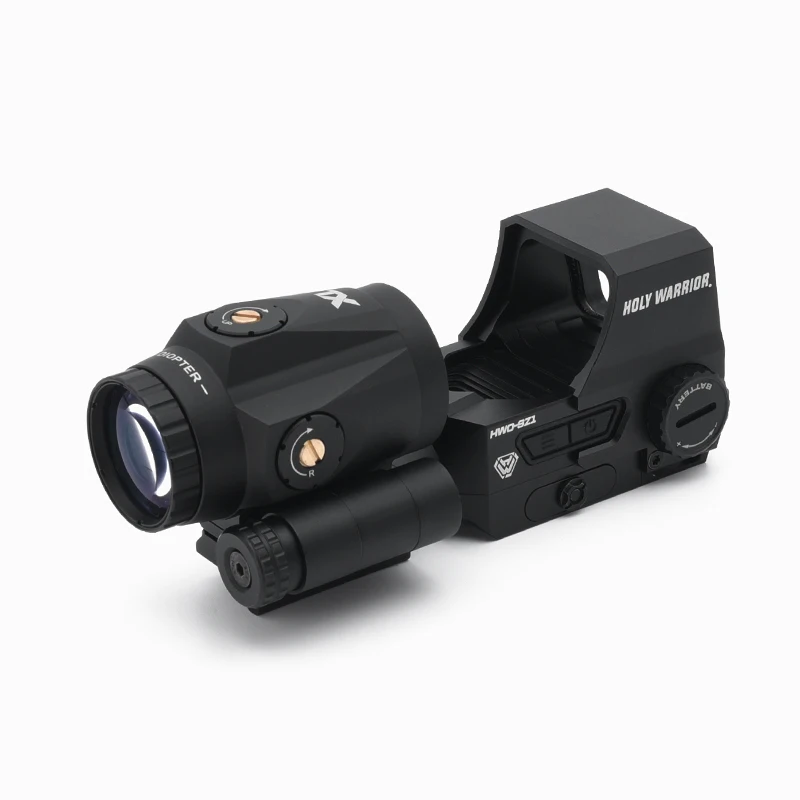 المحارب المقدس HWO 3X المكبر مع الوجه جبل TX 3X نطاق للصيد بنادق Airsoft #5