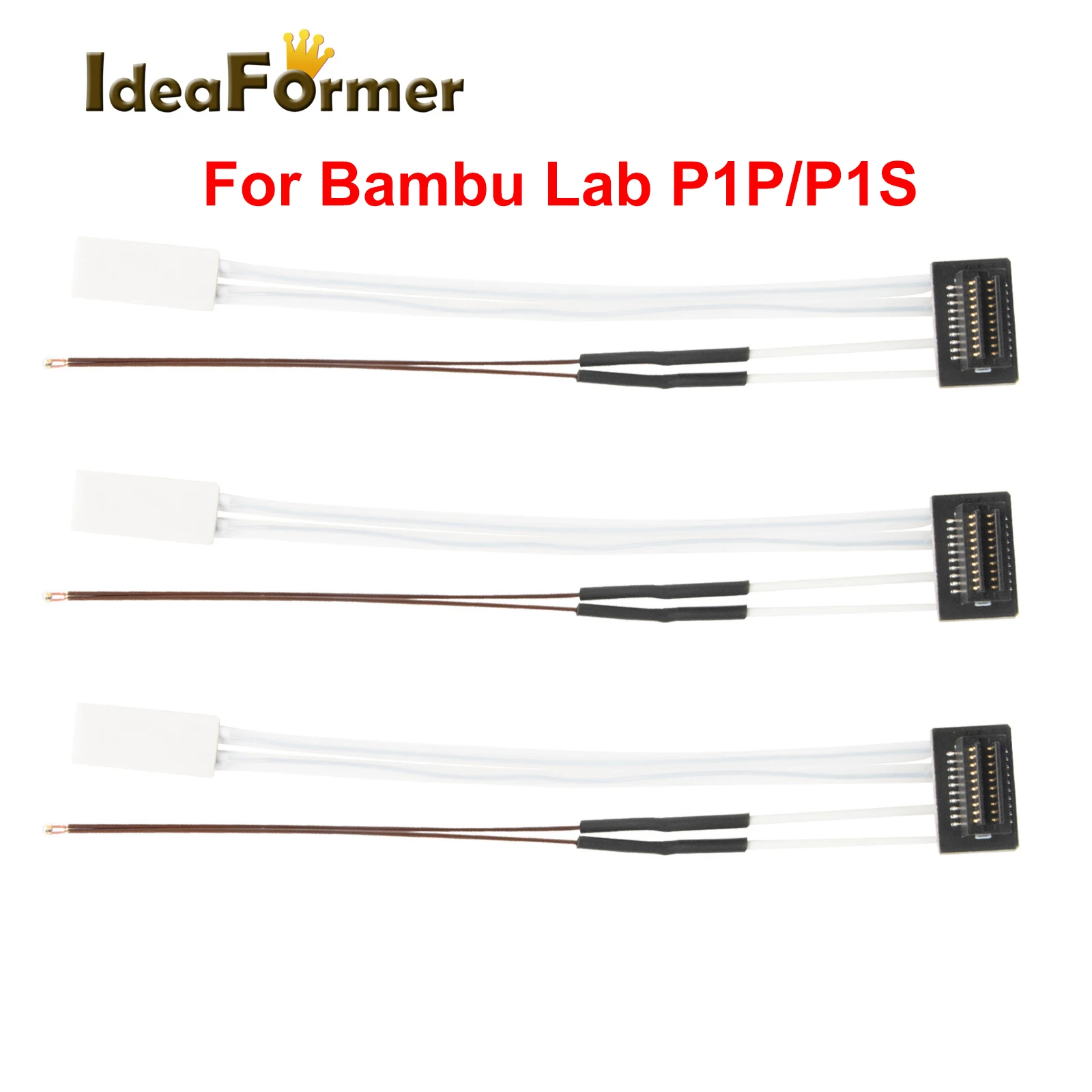 For Bambu Lab P1P Heating Tube Thermistor Ceramic Cartridge 24V For Bambu P1S Hotend Heater Thermistor 3D Printer Accessories