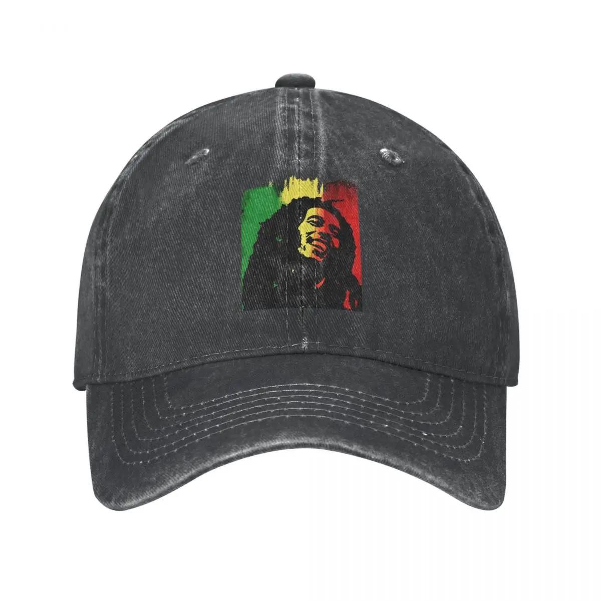 Bob-Marley Reggae Music Unisex Baseball Caps Jamaican Distressed Denim Washed Hats Cap Vintage Outdoor Summer Gift Headwear